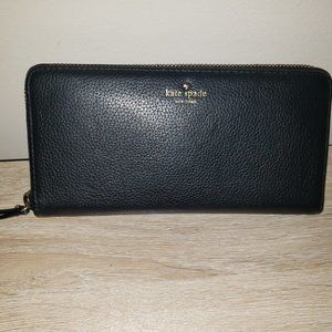 Kate Spade Wallet Large Continental with Gold hardware pebbled K1453 - Good Used